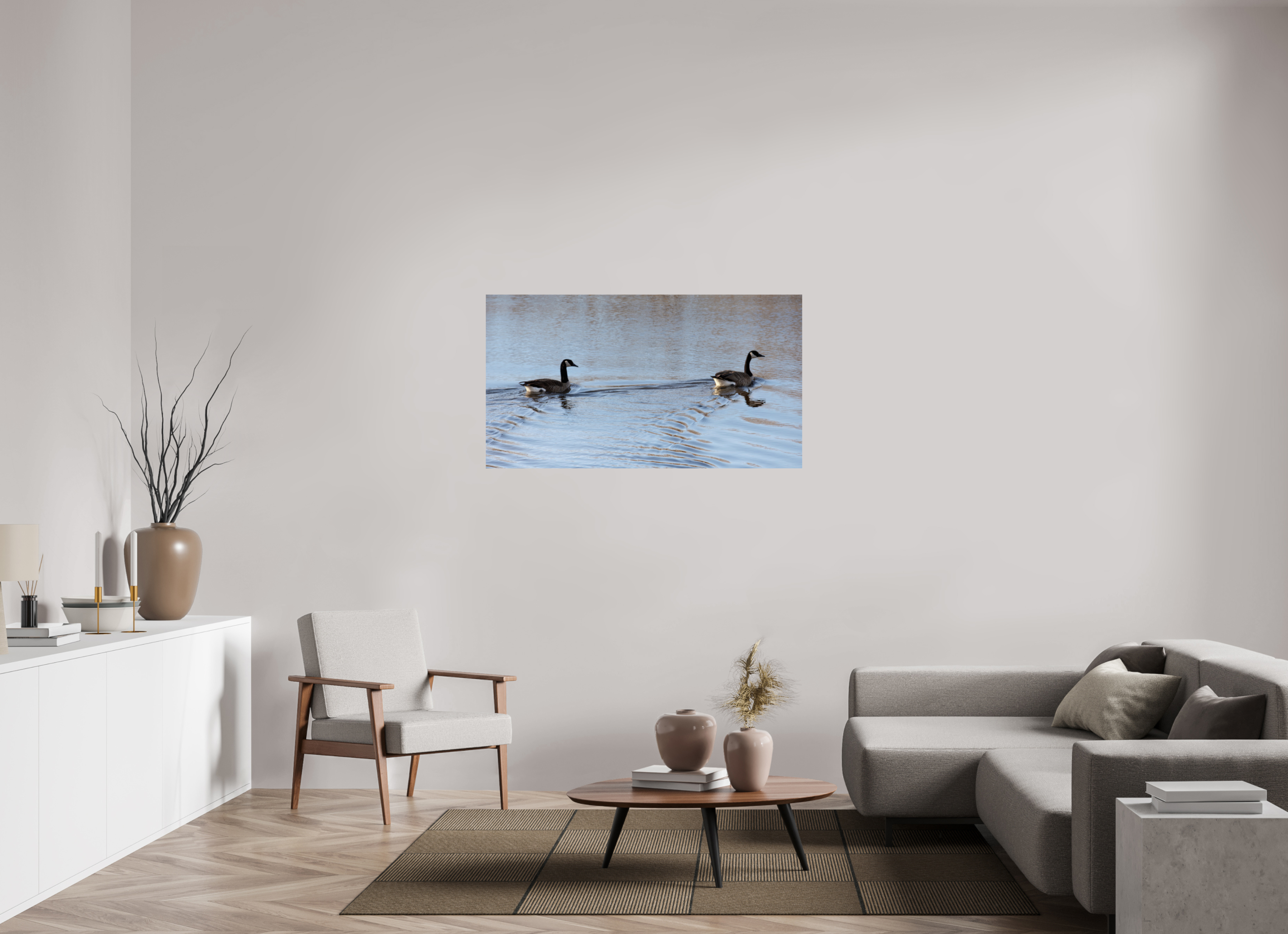50.9 x 28″, Photo Print On Fuji Crystal DP II Duck Duo