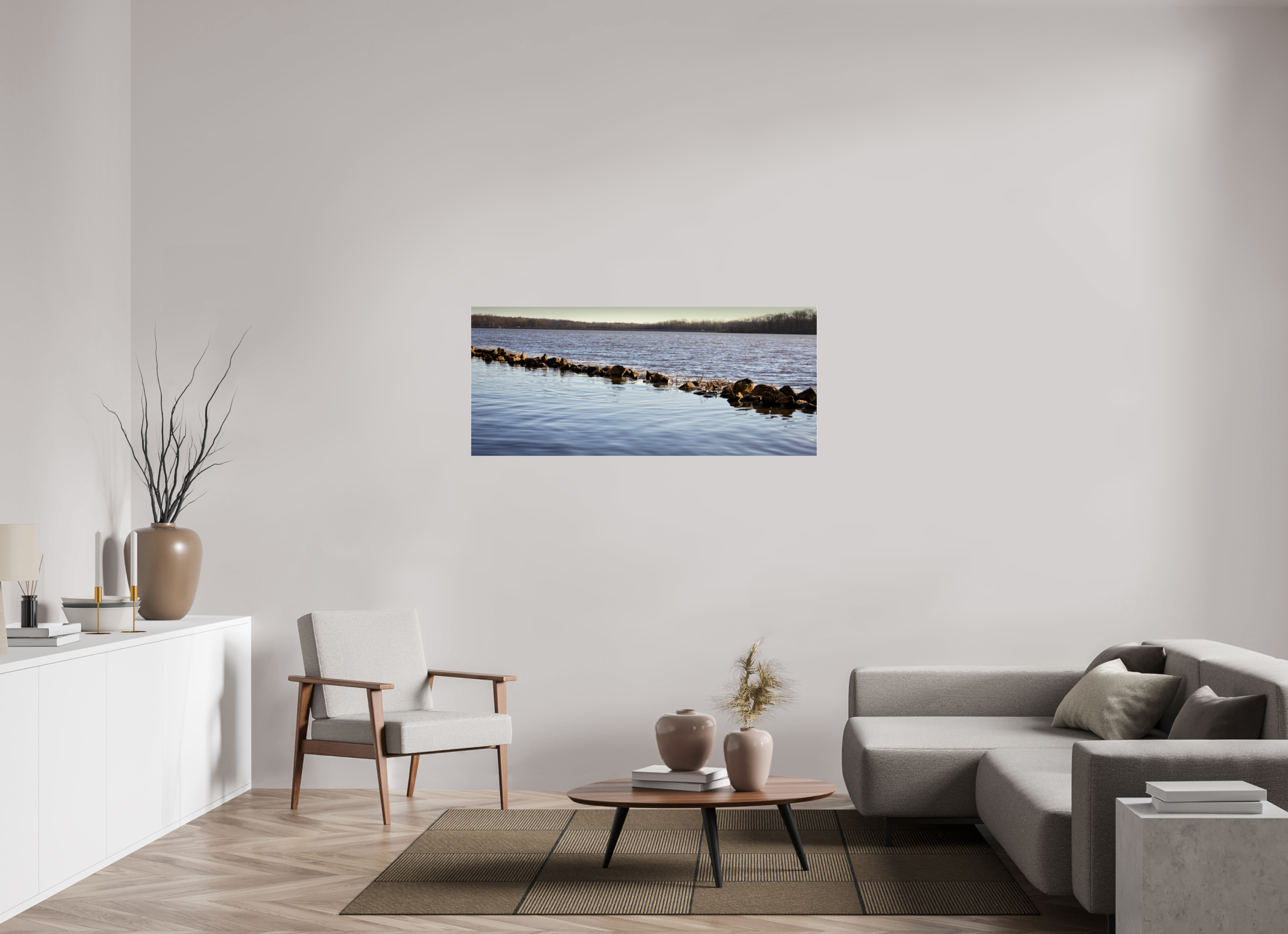 55.6 x 24″, Photo Print Under Acrylic Glass Split Lake