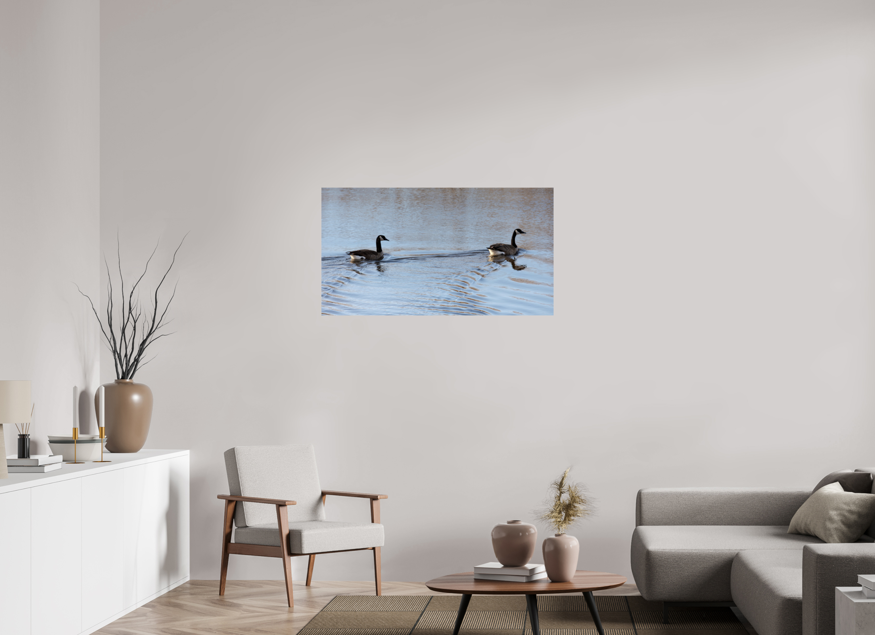 43.7 x 24″, Photo Print On Fuji Crystal DP II Duck Duo