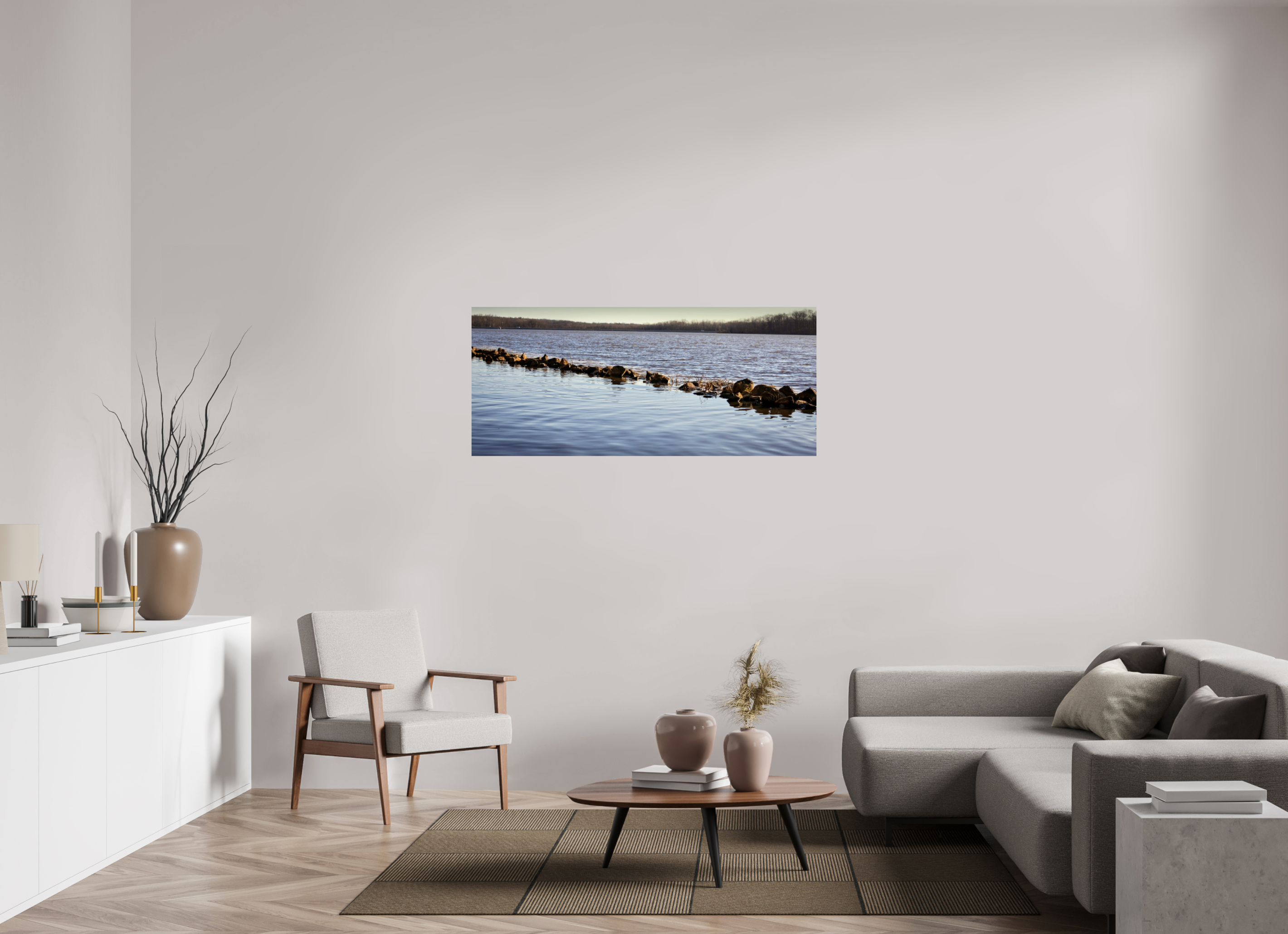 55.6 x 24″, Photo Print On Fuji Crystal DP II Split Lake