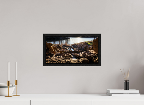 15.7 x 8″, Floater Frame Small Rock Creek