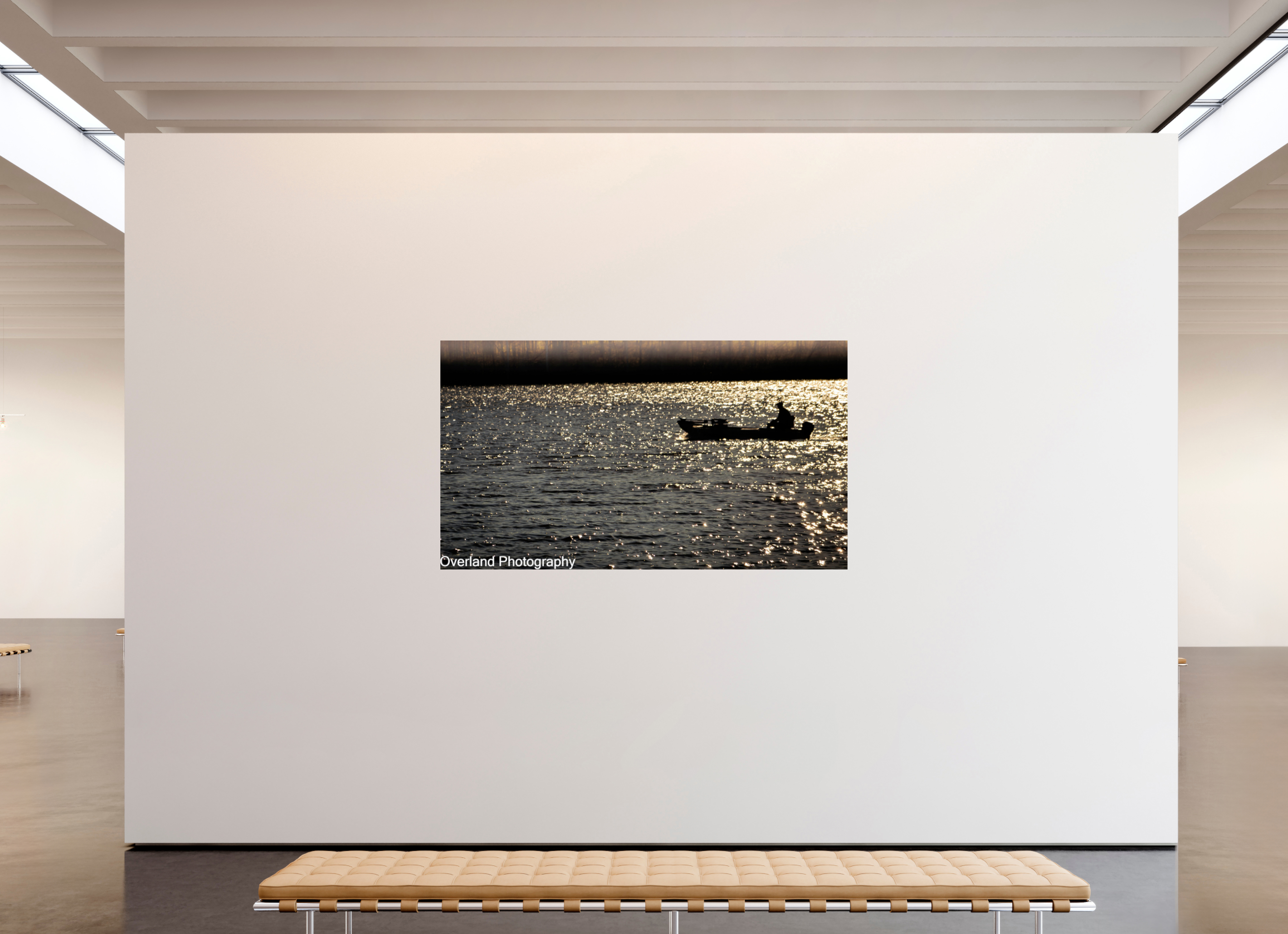 80 x 45″, Photo Print On Fuji Crystal DP II Boat Silhouette