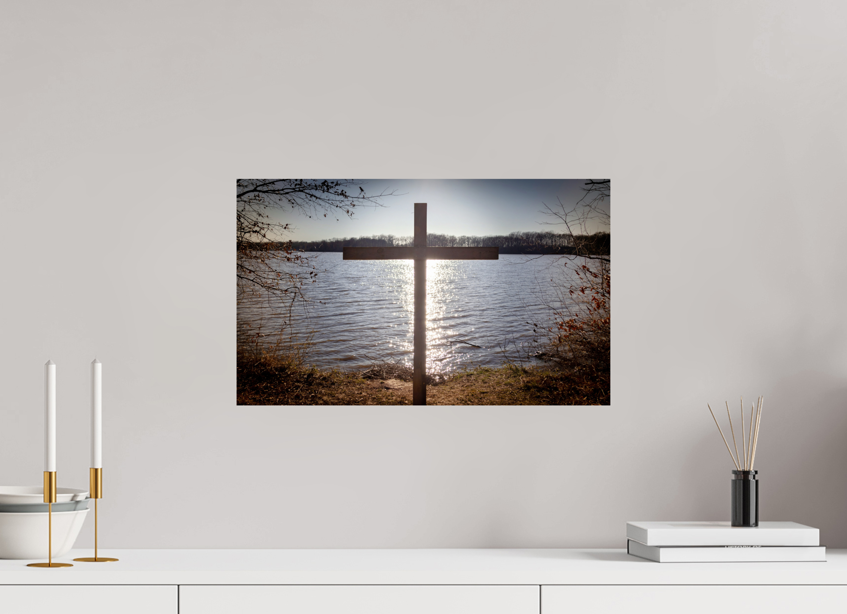 19.8 x 12″, Photo Print On Fuji Crystal DP II Lakeside Cross