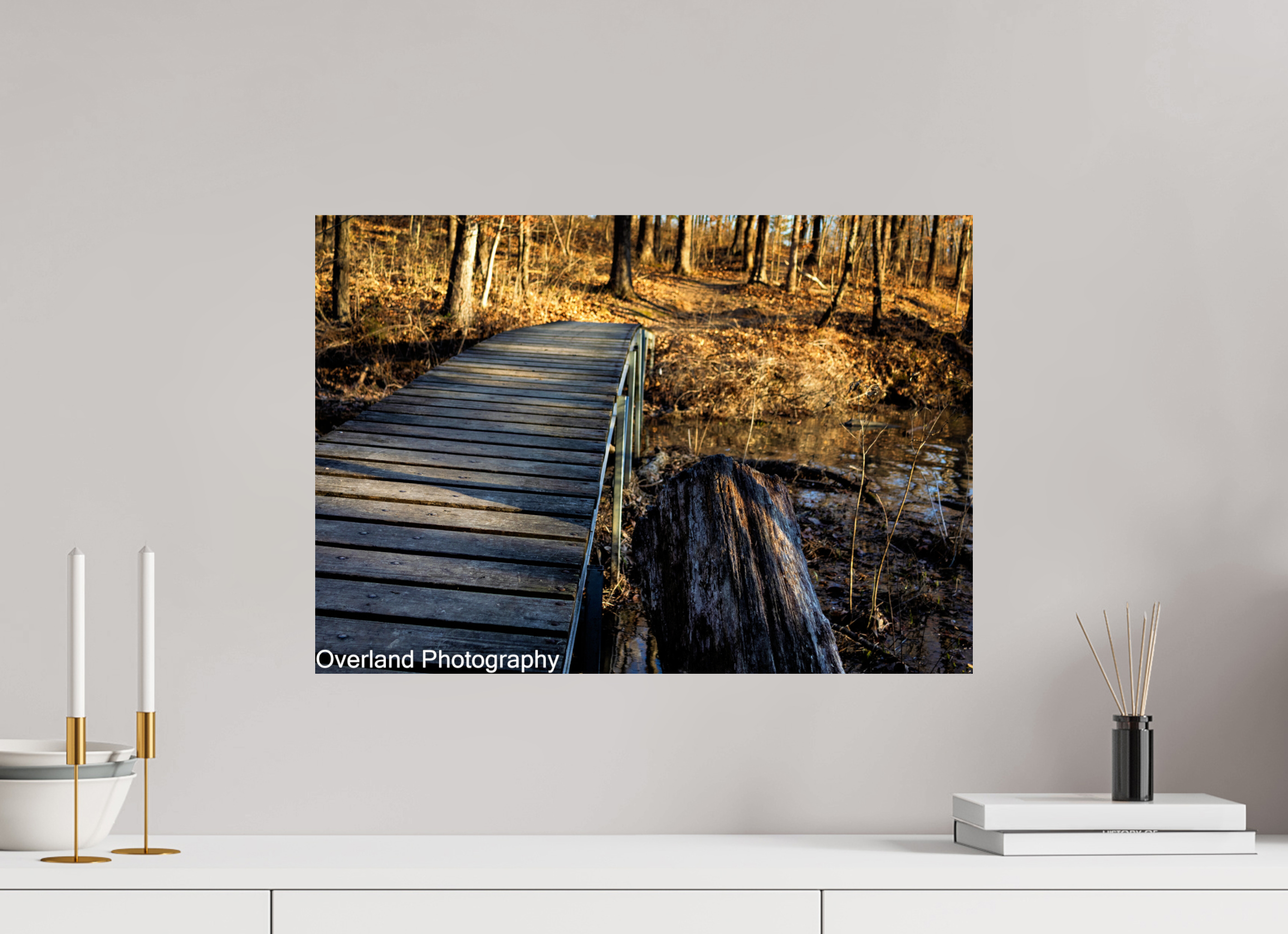 22.9 x 16″, Photo Print On Fuji Crystal DP II Trail Bridge