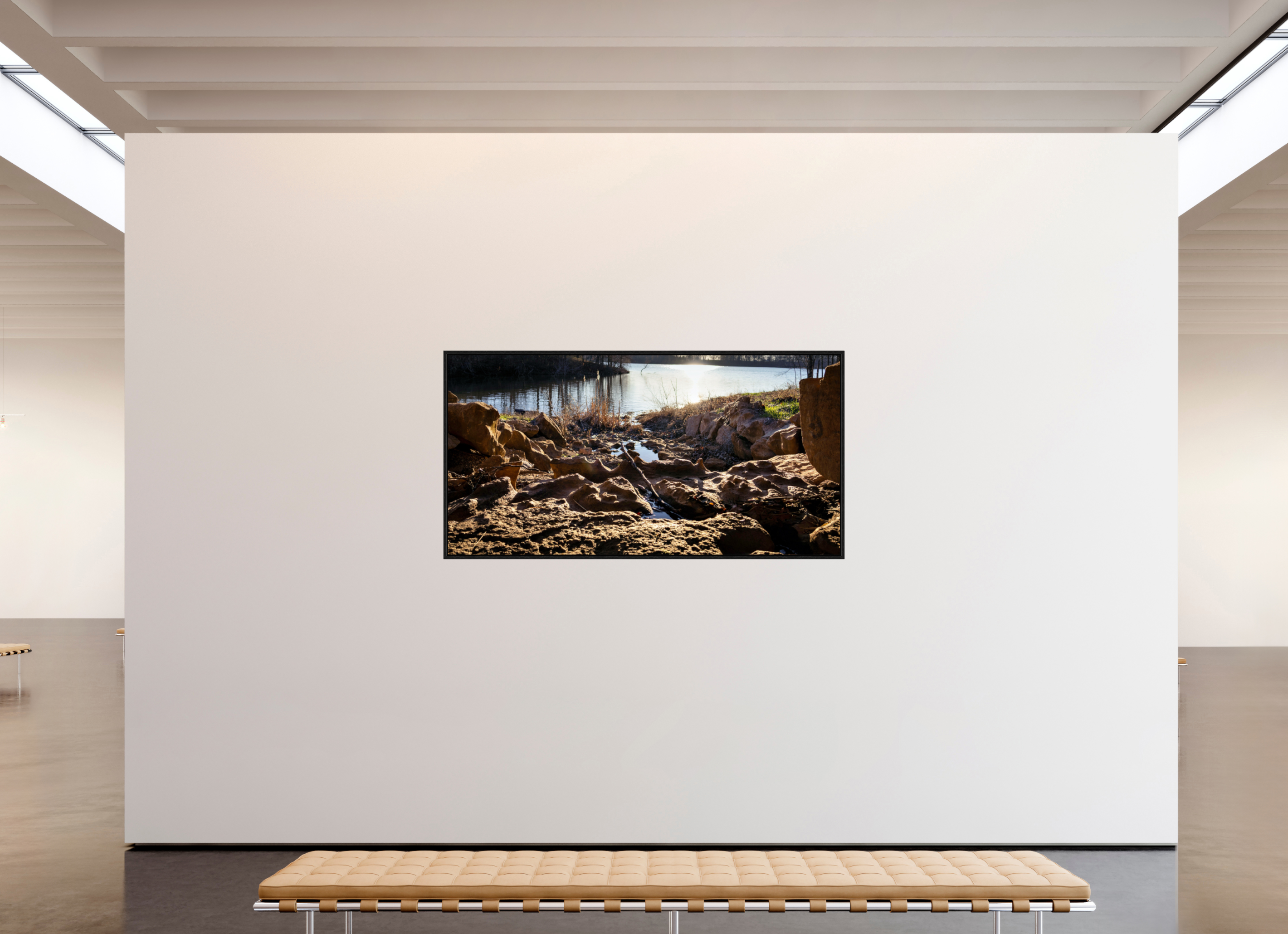 76.7 x 39″, Floater Frame Small Rock Creek