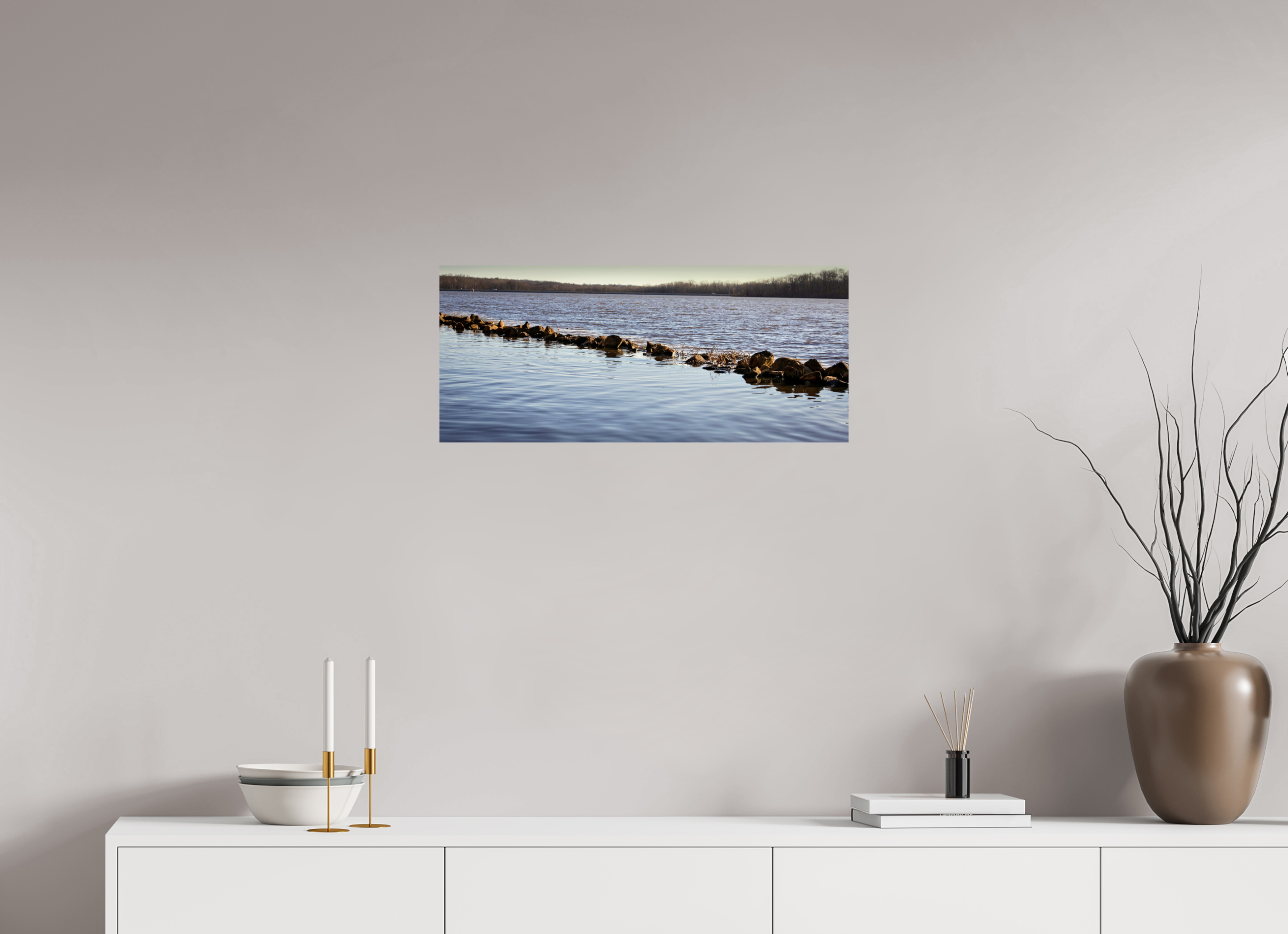 27.8 x 12″, Photo Print On Fuji Crystal DP II Split Lake