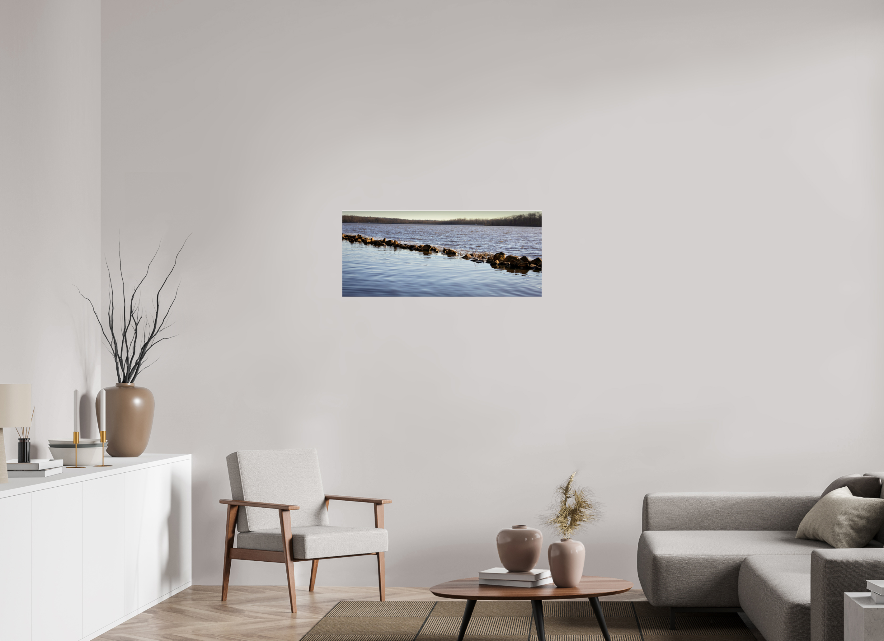 37 x 16″, Photo Print Under Acrylic Glass Split Lake