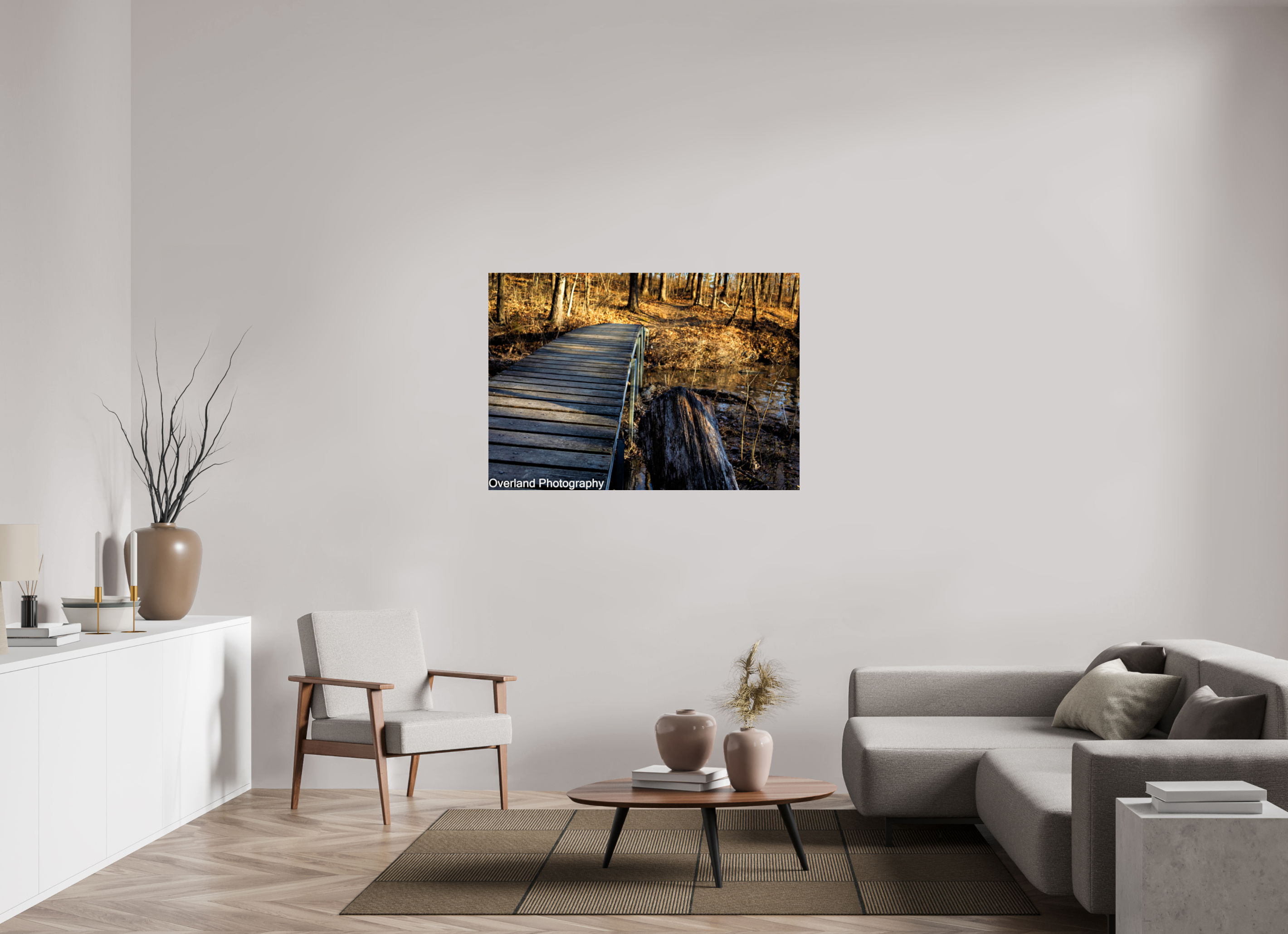 50.1 x 35″, Photo Print On Fuji Crystal DP II Trail Bridge