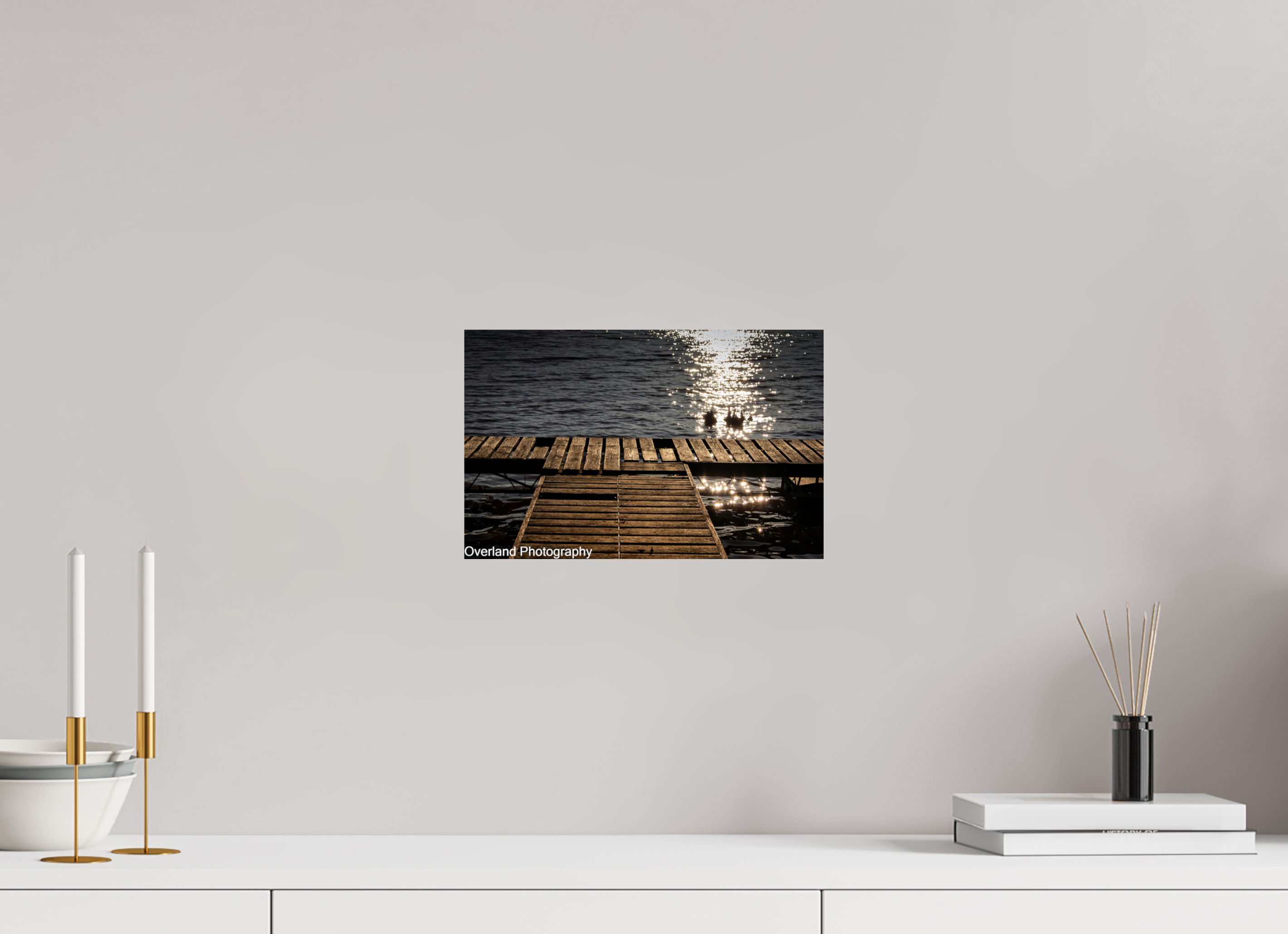 12.5 x 8″, Photo Print On Fuji Crystal DP II Sunset Abandoned Dock