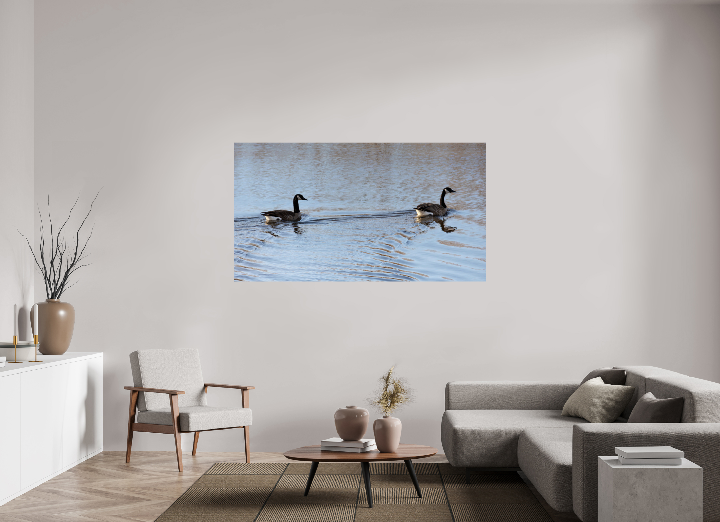 70.9 x 39″, Photo Print On Fuji Crystal DP II Duck Duo