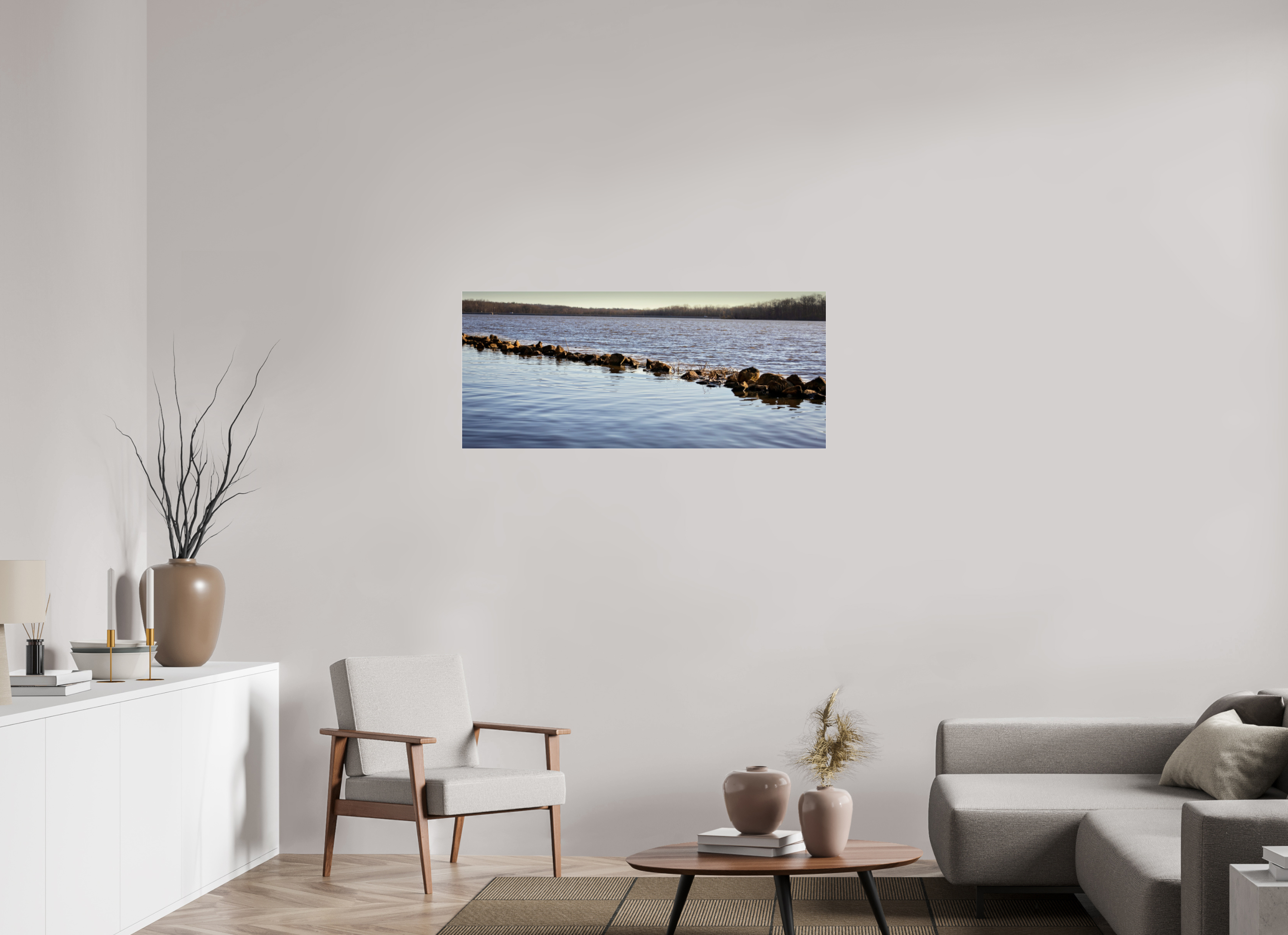 46.3 x 20″, Photo Print Under Acrylic Glass Split Lake