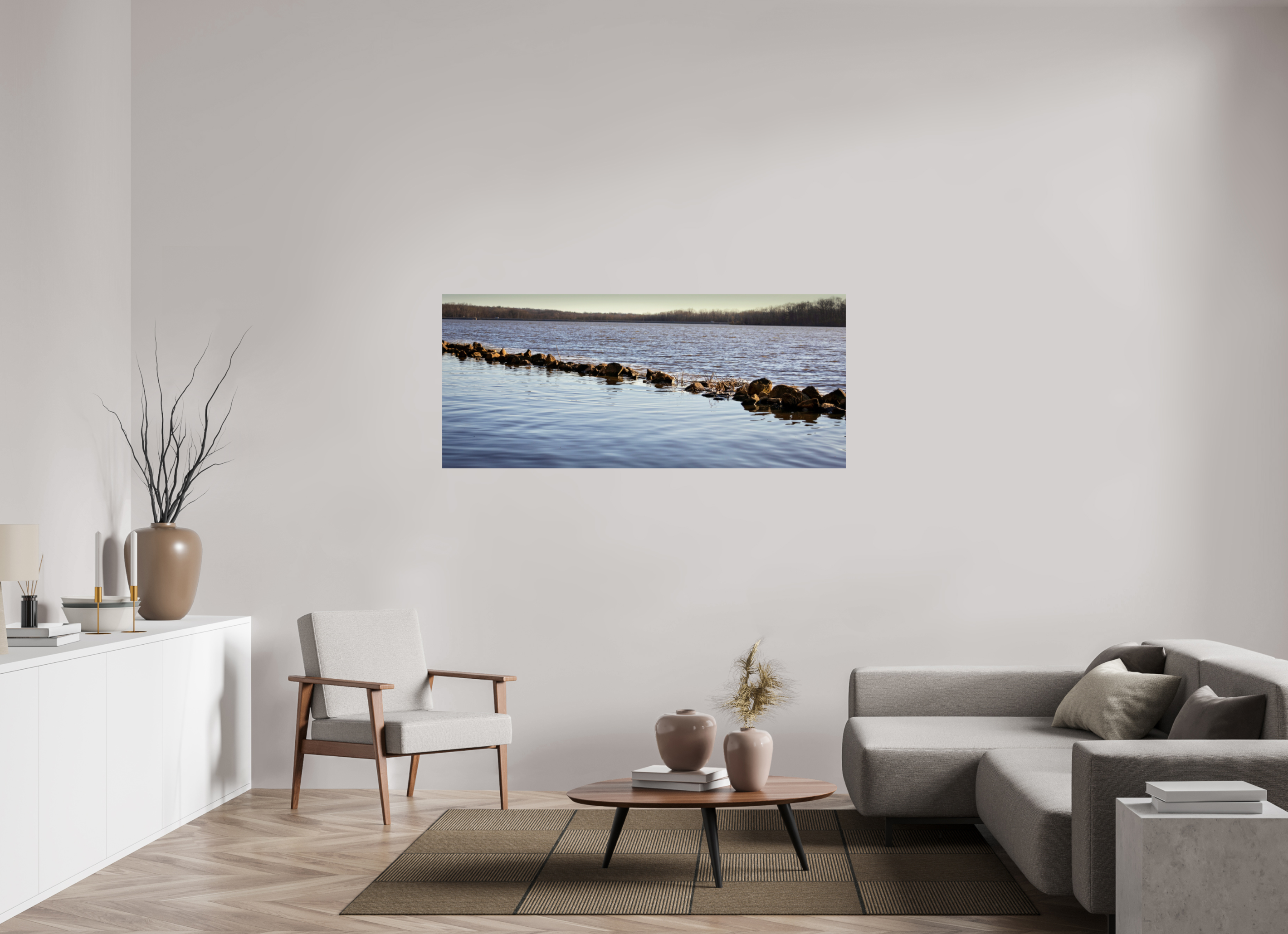 64.8 x 28″, Photo Print Under Acrylic Glass Split Lake