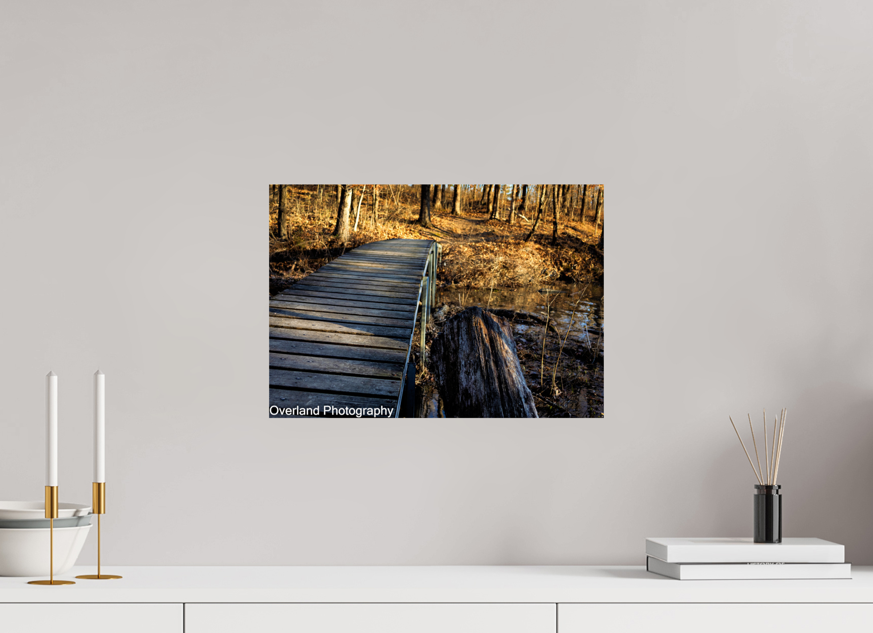 17.2 x 12″, Photo Print On Fuji Crystal DP II Trail Bridge