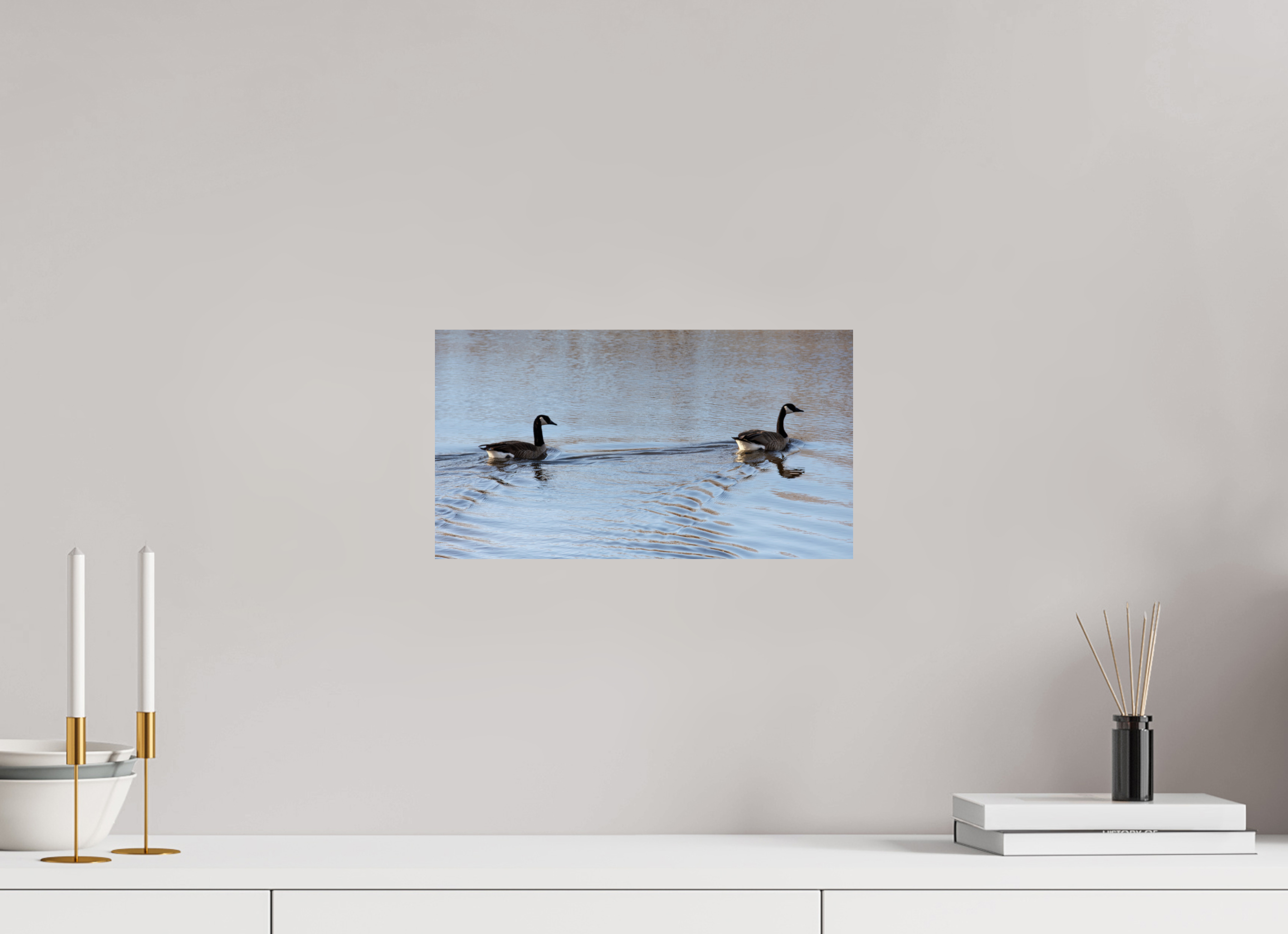 14.6 x 8″, Photo Print On Fuji Crystal DP II Duck Duo